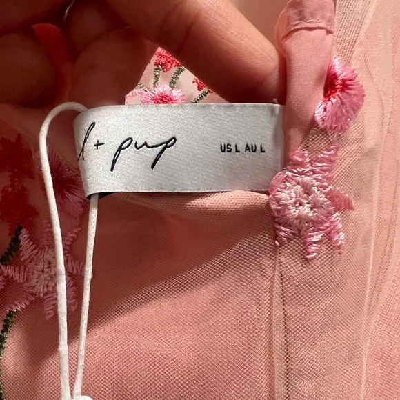 Petal and Pup - Wonderland floral embroidery midi dress - Picture 8 of 9